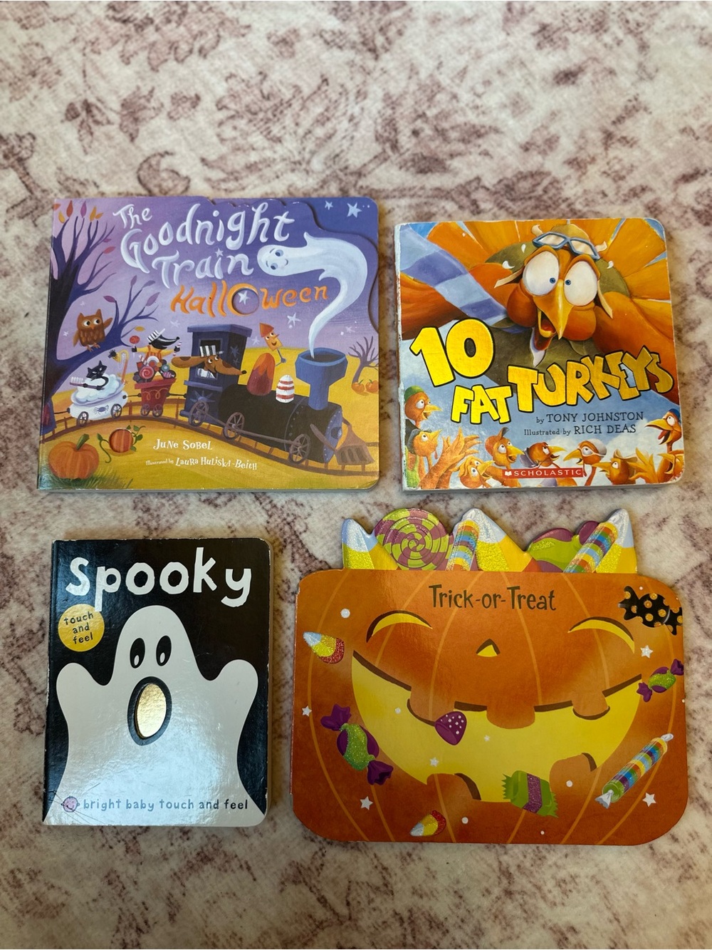 Halloween & Fall Children's Board Book Bundle – Set of 4 Goodnight Train